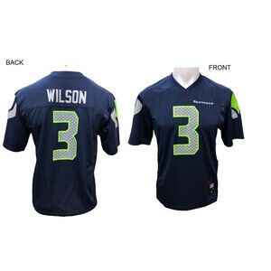 NEW Russell Wilson Seattle Seahawks Youth Boys Replica Jersey XLarge - Navy